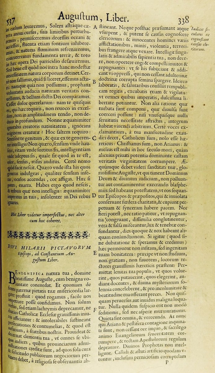SAINT HILAIRE - Pictavorvm episcoli. 1652, Livre de prix aux armes de Louis XIV.-photo-2