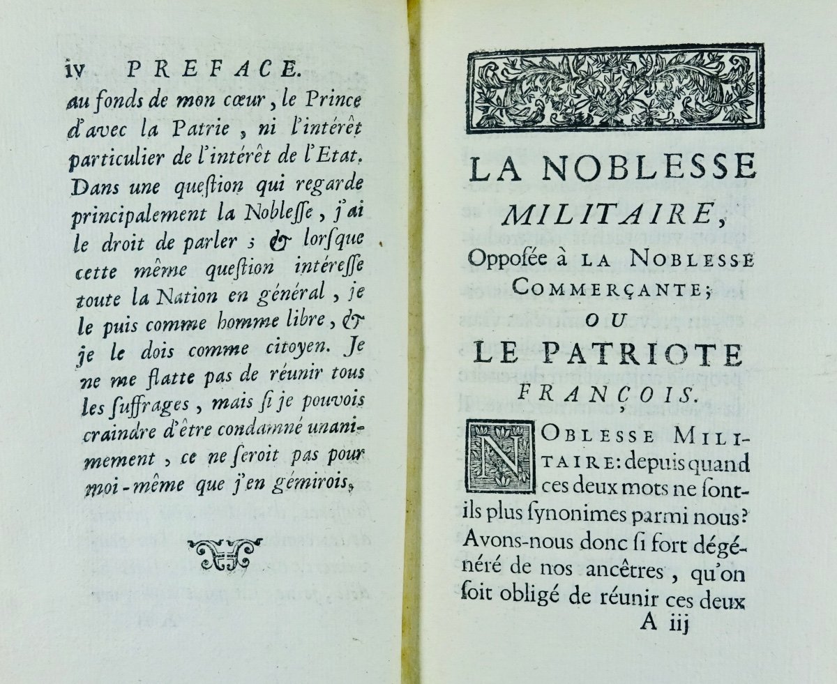 [sainte Foix] - The Military Nobility Opposed To The Commercial Nobility. 1756.-photo-3