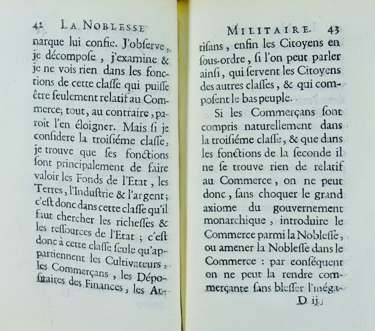 [sainte Foix] - The Military Nobility Opposed To The Commercial Nobility. 1756.-photo-5