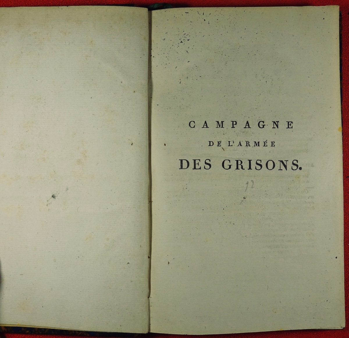 SÉGUR (Philippe-Paul) - Lettre sur la campagne du général Macdonald dans les Grisons. 1802.-photo-3