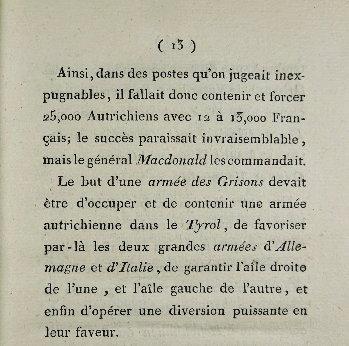 SÉGUR (Philippe-Paul) - Lettre sur la campagne du général Macdonald dans les Grisons. 1802.-photo-6