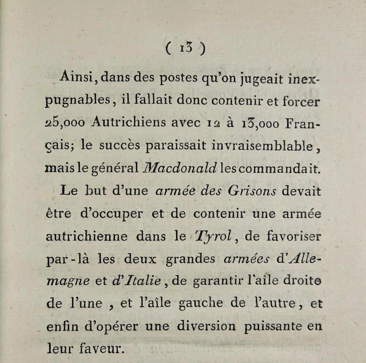 SÉGUR (Philippe-Paul) - Lettre sur la campagne du général Macdonald dans les Grisons. 1802.-photo-6