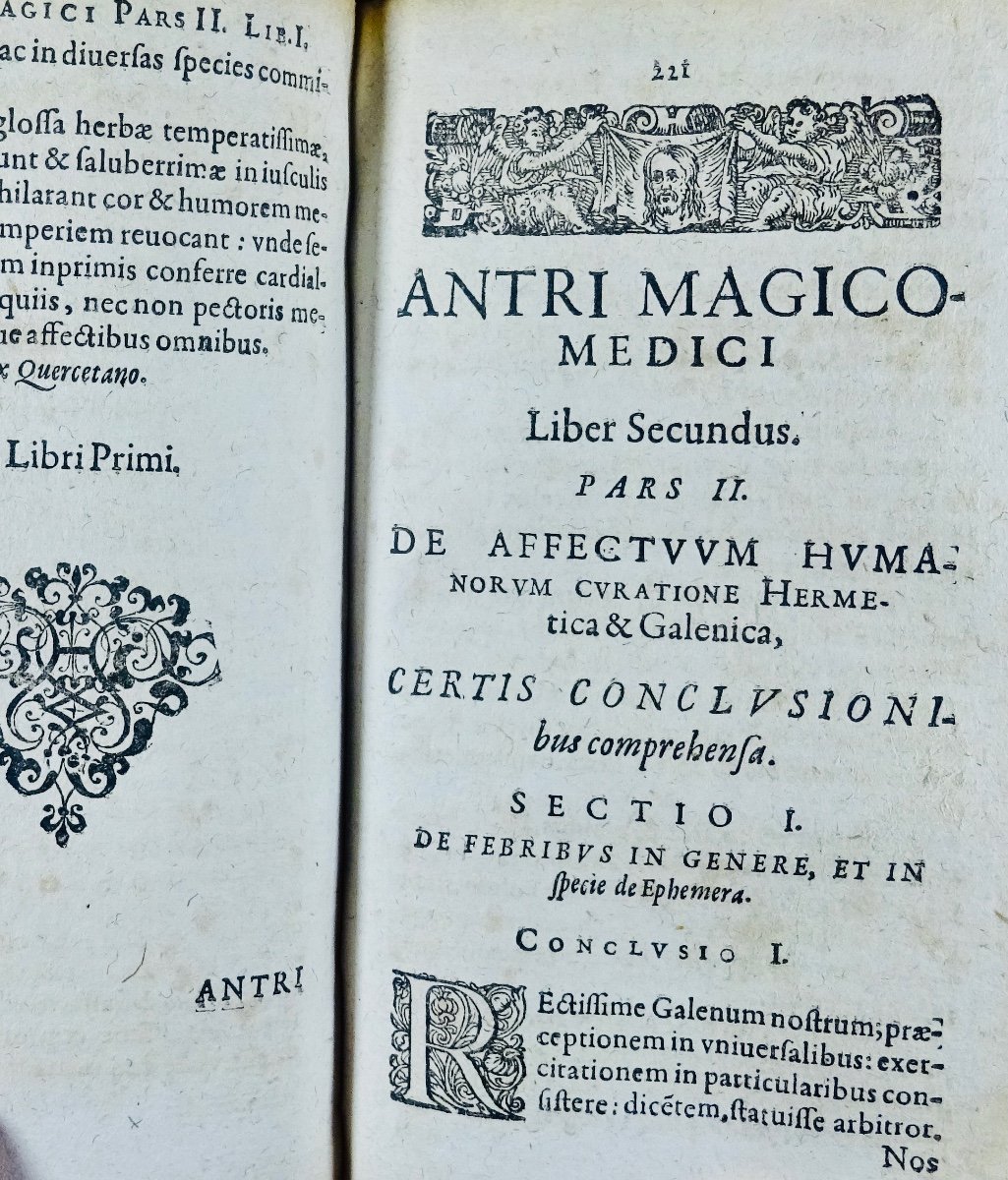 ZIMARA - Antri magico-medici pars secunda in qua arcana naturae. imprimé à Francfort, en 1526.-photo-5