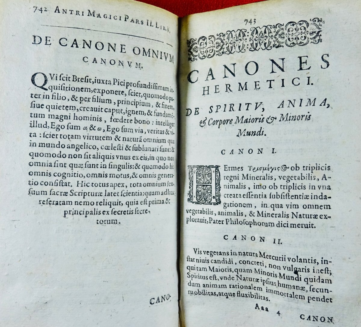 ZIMARA - Antri magico-medici pars secunda in qua arcana naturae. imprimé à Francfort, en 1526.-photo-6