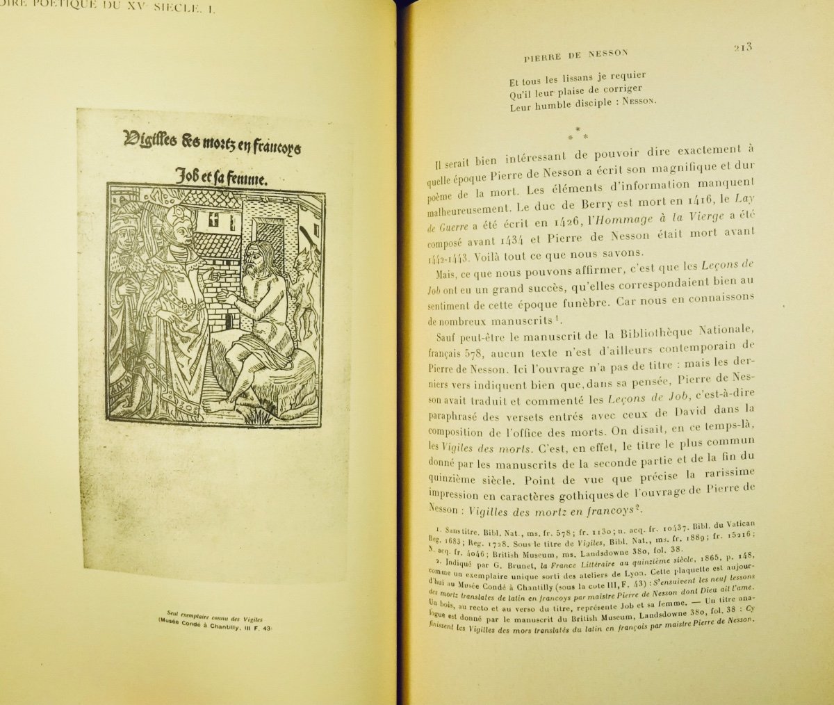 Champion (pierre) - Poetic History Of The Fifteenth Century. Paris, Librairie Champion, 1923.-photo-2