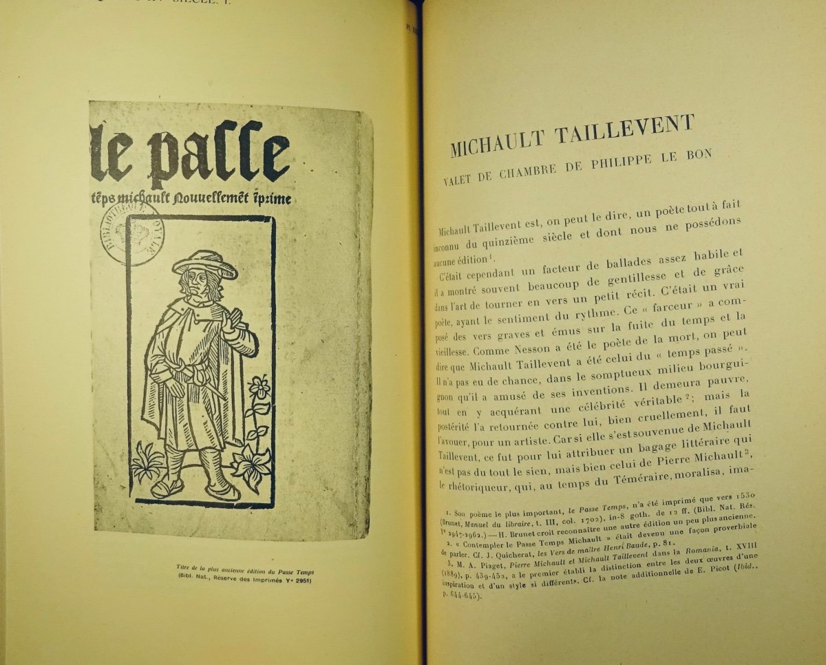 Champion (pierre) - Poetic History Of The Fifteenth Century. Paris, Librairie Champion, 1923.-photo-5