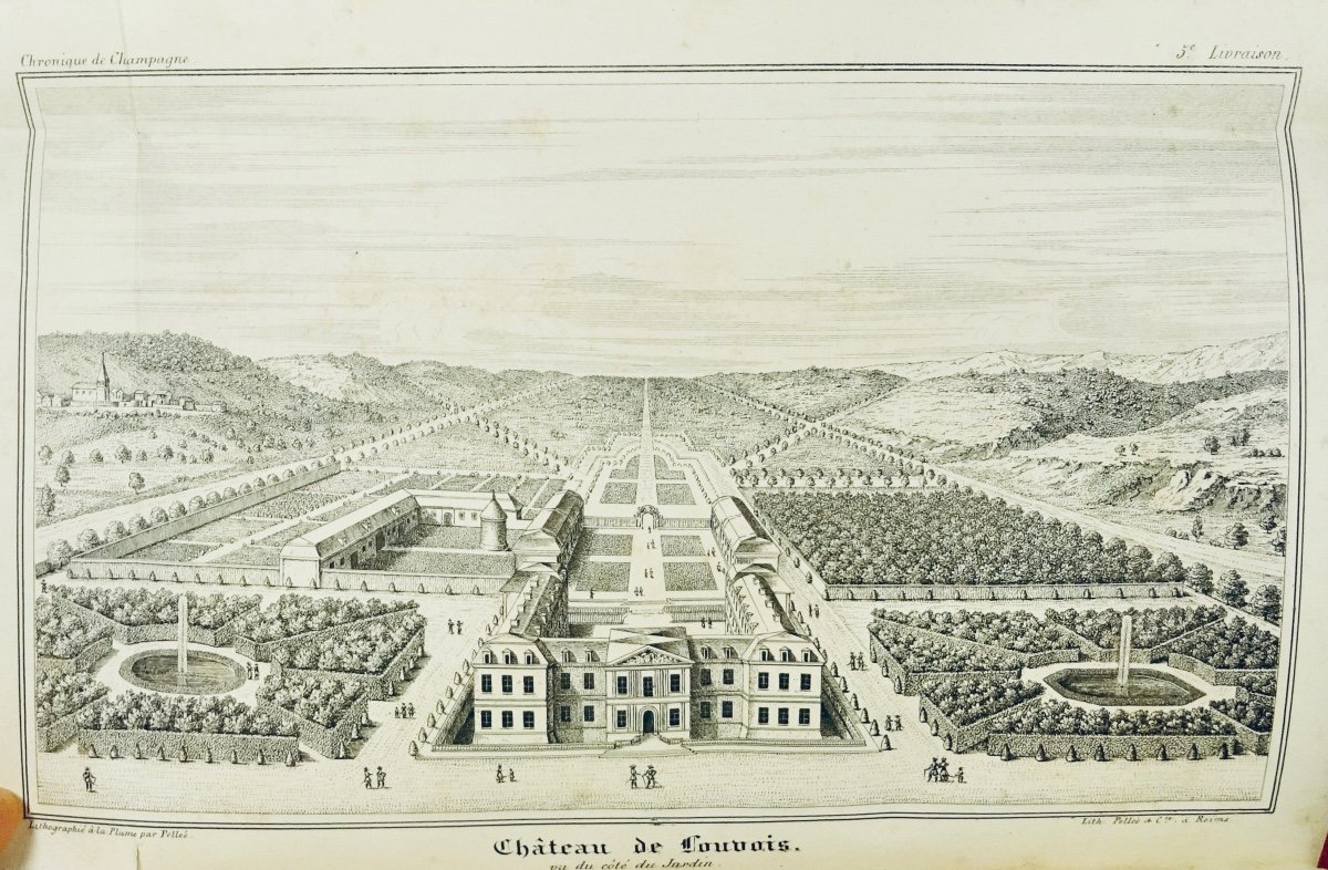 SOUS LA DIRECTION DE FLEURY ET PARIS - La chronique de Champagne. Reims, Techener, 1837.-photo-2