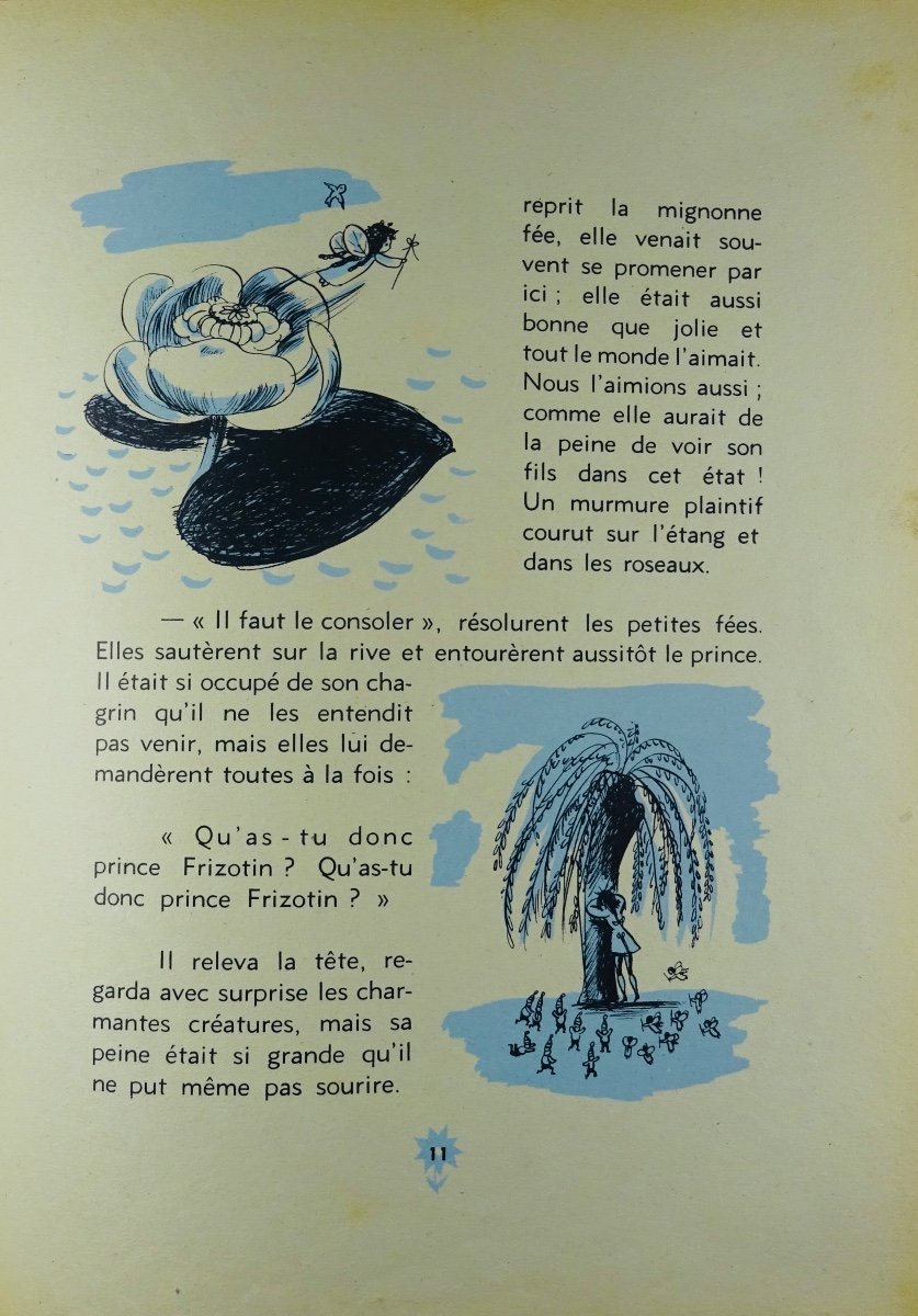 FOUSSARD - La princesse Boule de Neige et le prince Frizotine. 1944, illustré par PEYNET.-photo-1