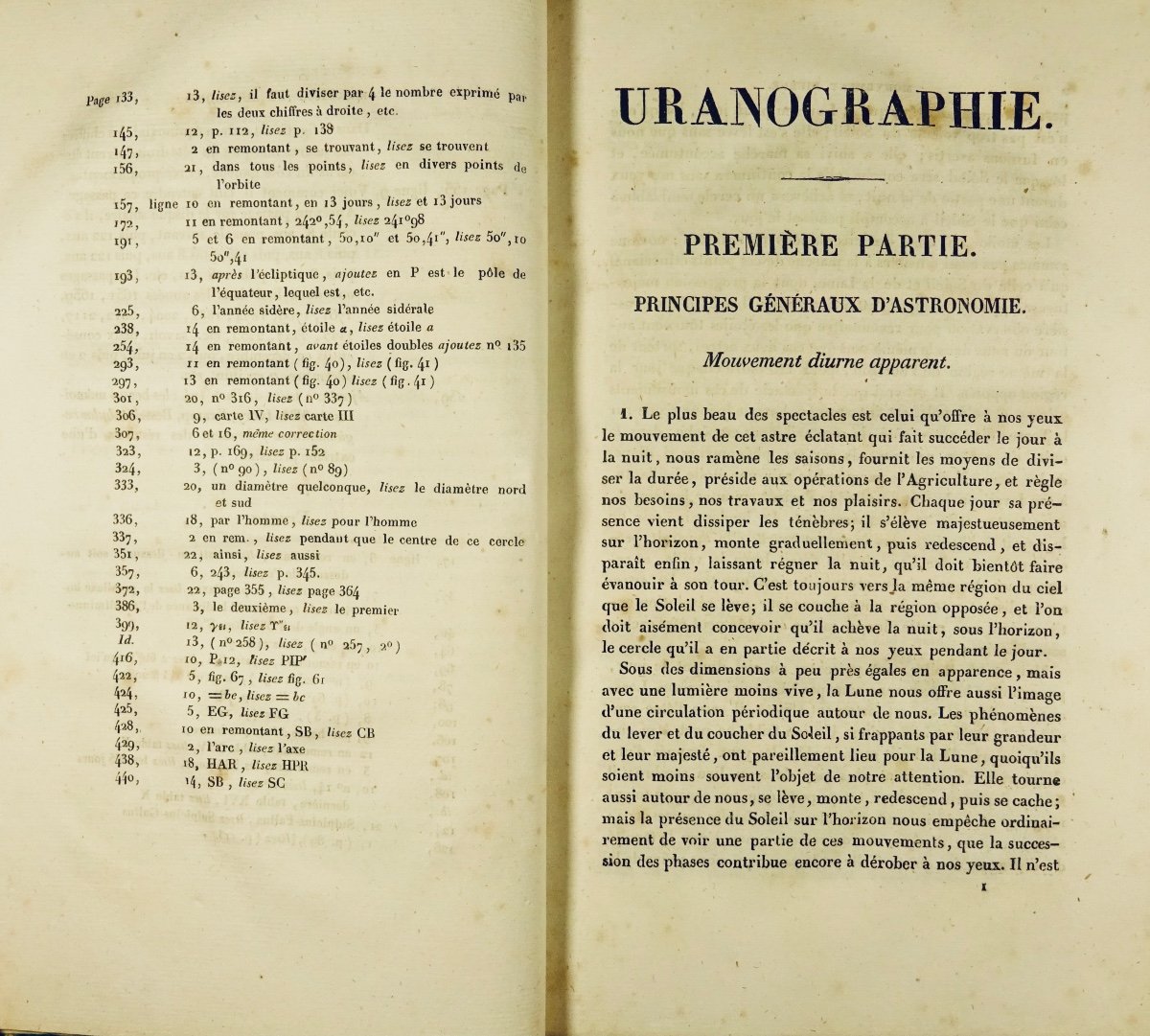 Francoeur (l.-b.) - Uranography Or Elementary Treatise On Astronomy. Bachelor, 1837.-photo-1