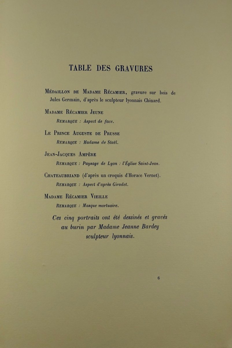 Lemaitre (jules) - Madame Récamier. Helleu And Sergent, 1930. First Edition.-photo-5