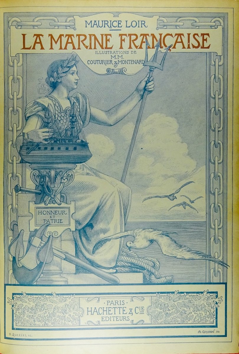 LOIR (Maurice) - La marine française. Paris, Librairie Hachette, 1893. Illustré et relié.