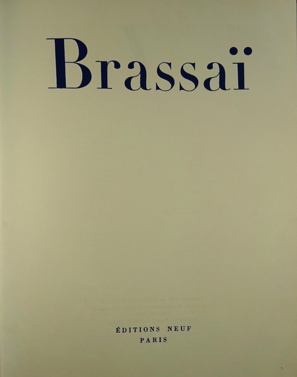 [PHOTOGRAPHIE] - BRASSAÏ - Brassaï. Éditions du Pont Neuf, 1952. Avec un envoi de Brassaï.-photo-3