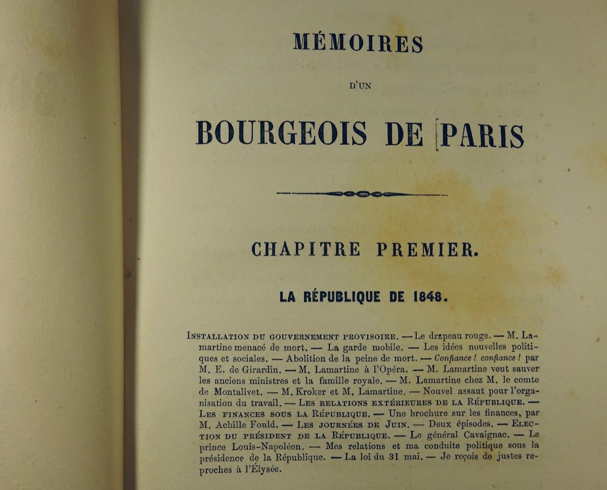 Véron (l.) - Memoirs Of A Bourgeois Of Paris. Paris, Gabriel De Gonet, 1853-1855.-photo-7