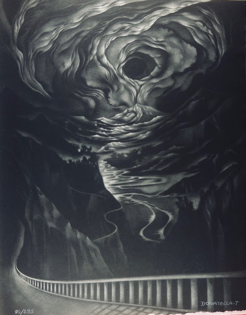 ANTHOLOGIE - Les poètes du rêve. Club du livre, 1989. Gravures originales de Donatella. -photo-8