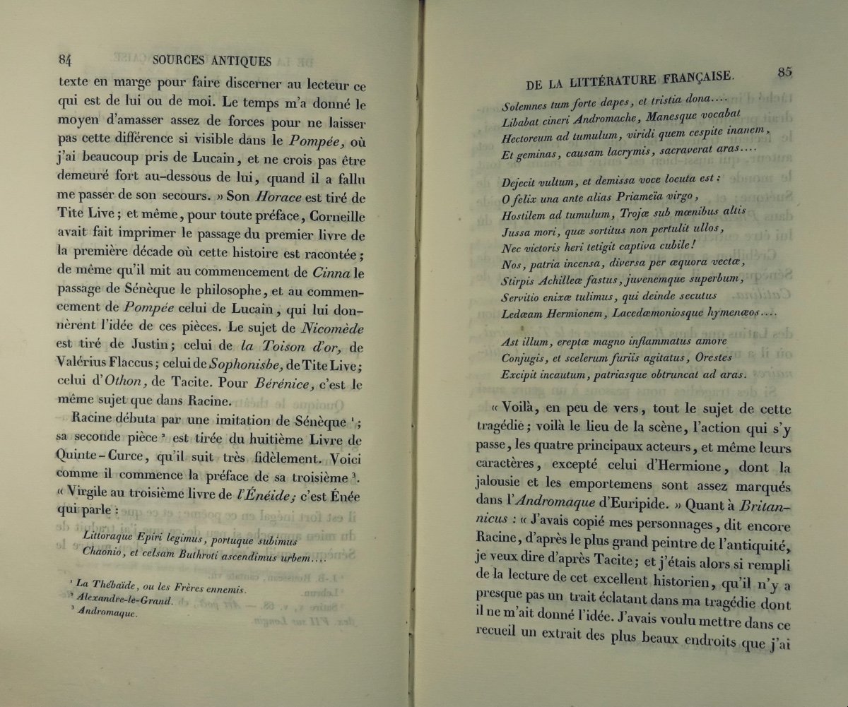 BERGER DE XIVREY - Recherches sur les sources antiques de la littérature française. 1829.-photo-5