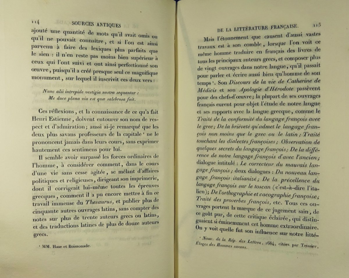 BERGER DE XIVREY - Recherches sur les sources antiques de la littérature française. 1829.-photo-6