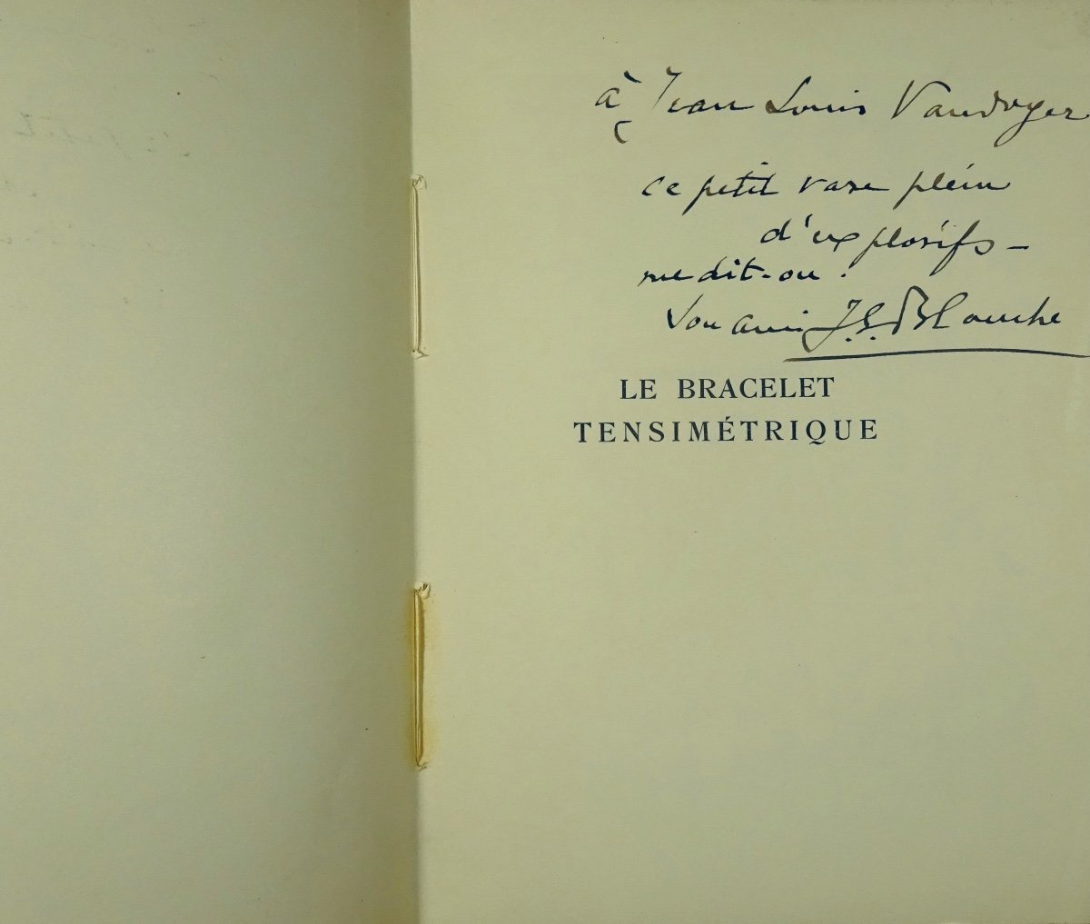 Blanche (jacques-émile) - The Blood Pressure Bracelet. With Editions Du Sagittaire, 1926.-photo-2