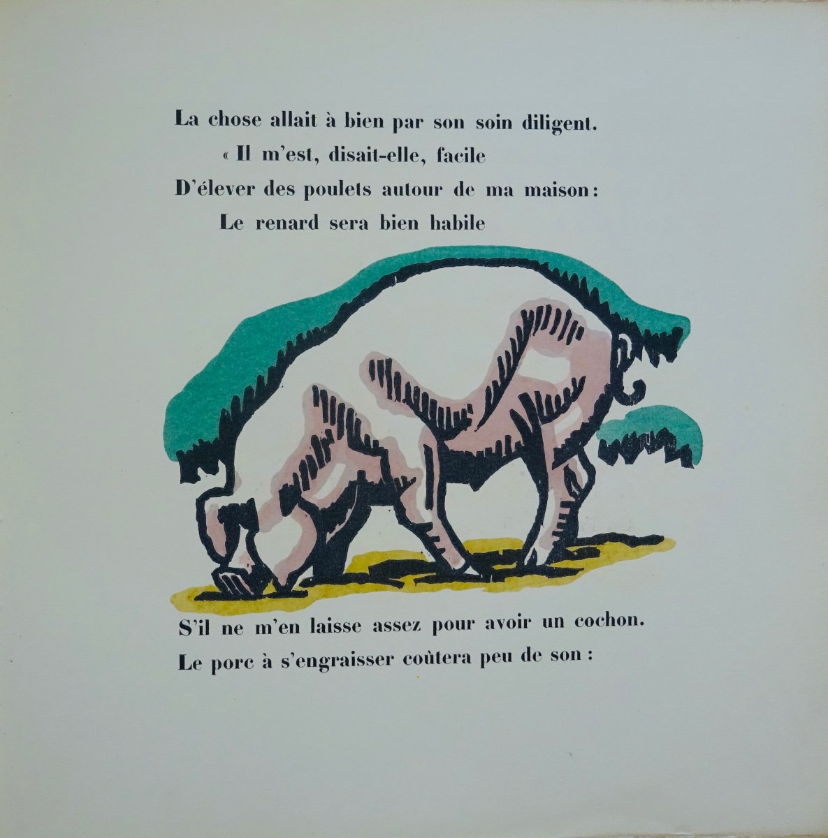 LA FONTAINE - Dix fables de Jean de la Fontaine. La Sirène, 1921. Illustré par Louis BOUQUET.-photo-2