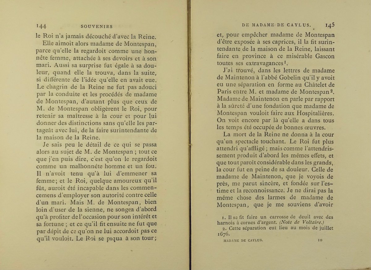 Caylus - Memories Of The Marquise De Caylus. Alphonse Lemerre, 1874.-photo-3