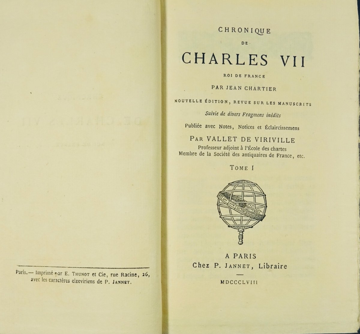 Chartier - Chronicle Of Charles VII King Of France. P. Jannet, Elzévirienne Library, 1858.-photo-4