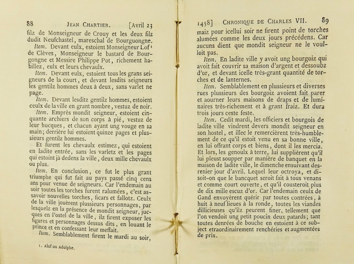 Chartier - Chronicle Of Charles VII King Of France. P. Jannet, Elzévirienne Library, 1858.-photo-6