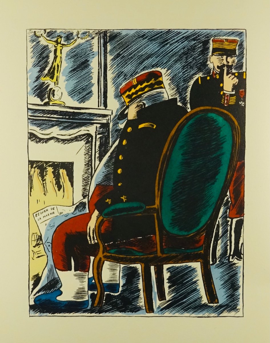 DELTEIL - Les poilus épopée. Aux Éditions du Loup, 1926, illustré par OBERLÉ.-photo-3