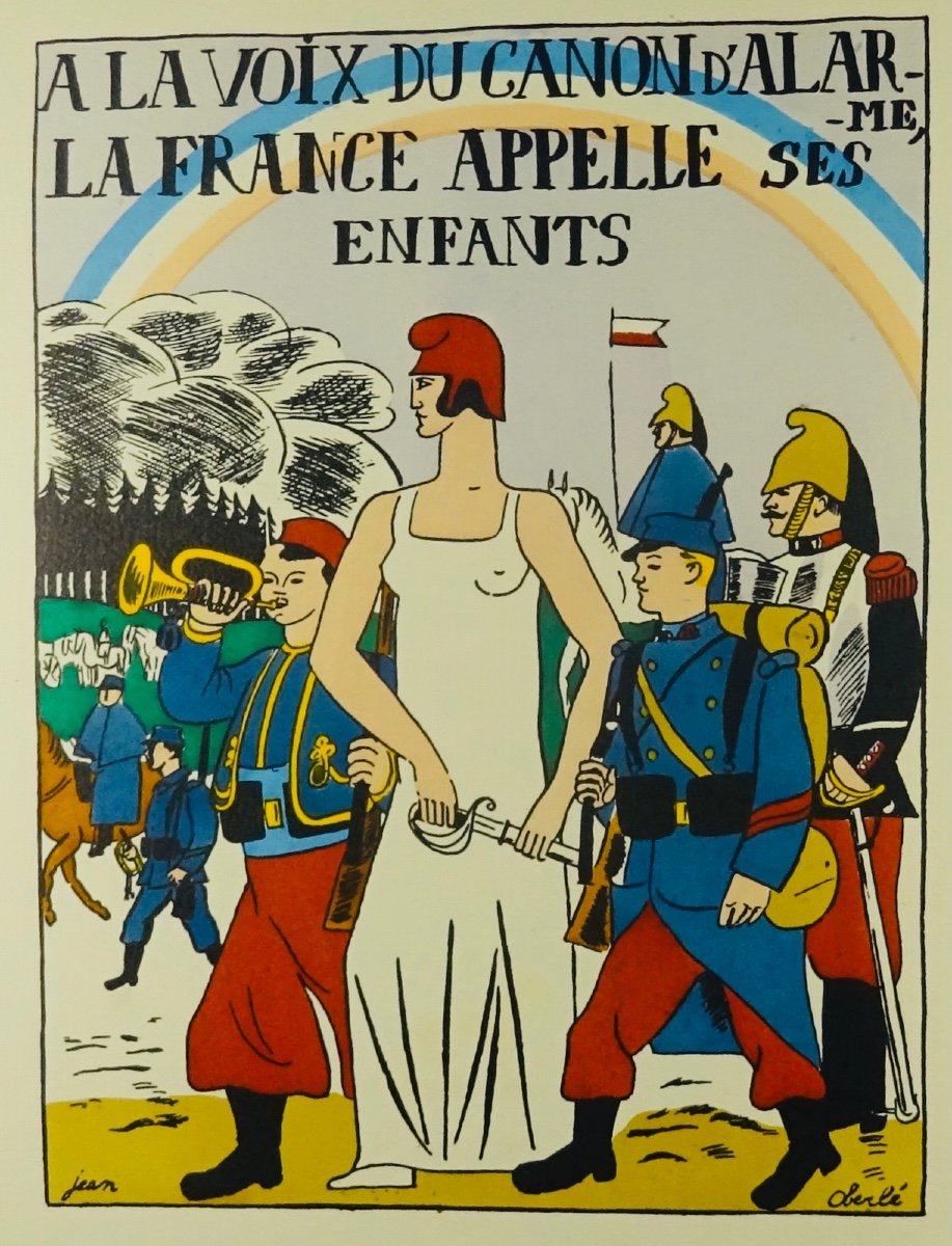 DELTEIL - Les poilus épopée. Aux Éditions du Loup, 1926, illustré par OBERLÉ.
