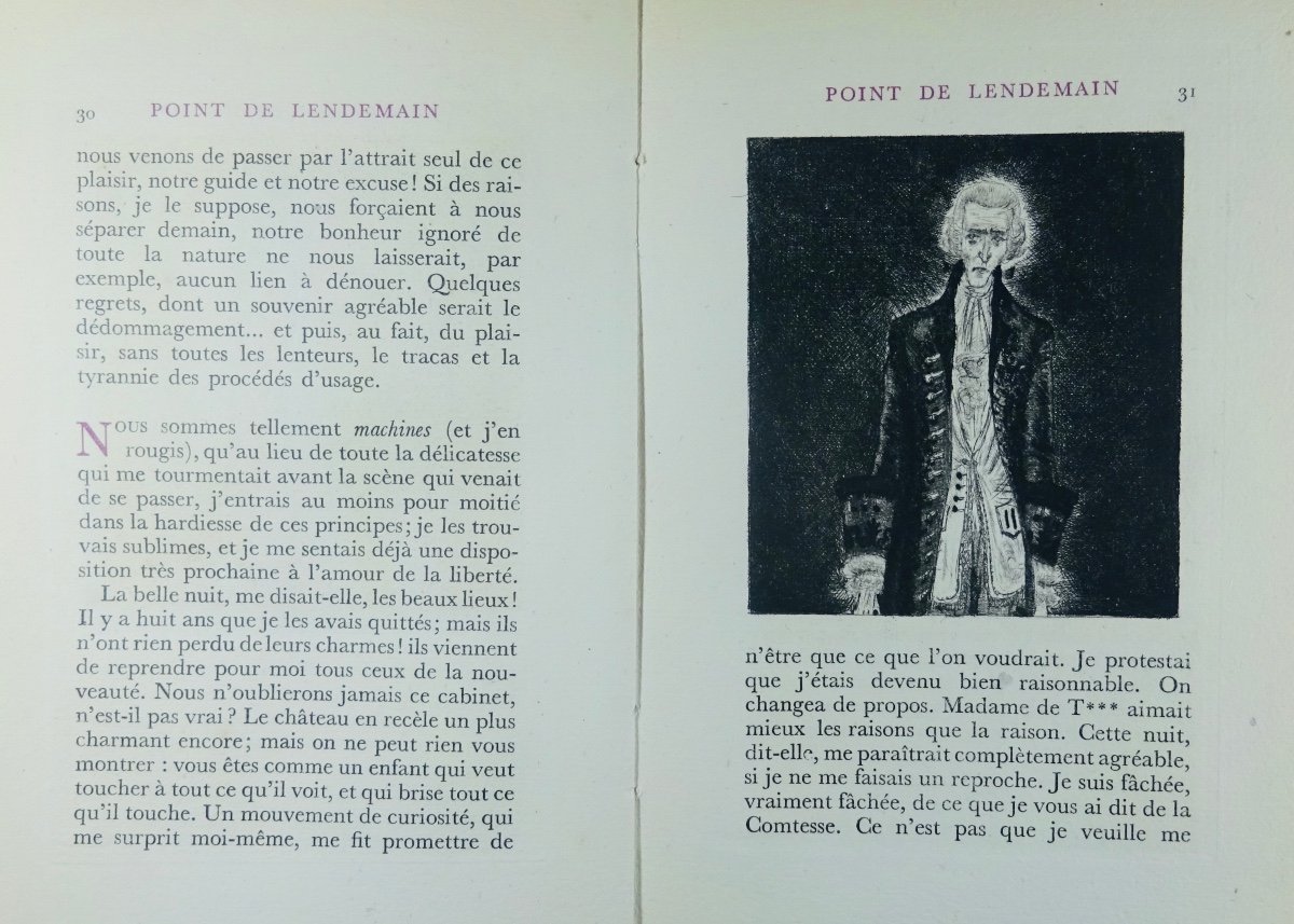 DENON (Vivant) - Point de lendemain., Les Éditions Émile Chamotin, 1942, illustré par CIRY.-photo-4