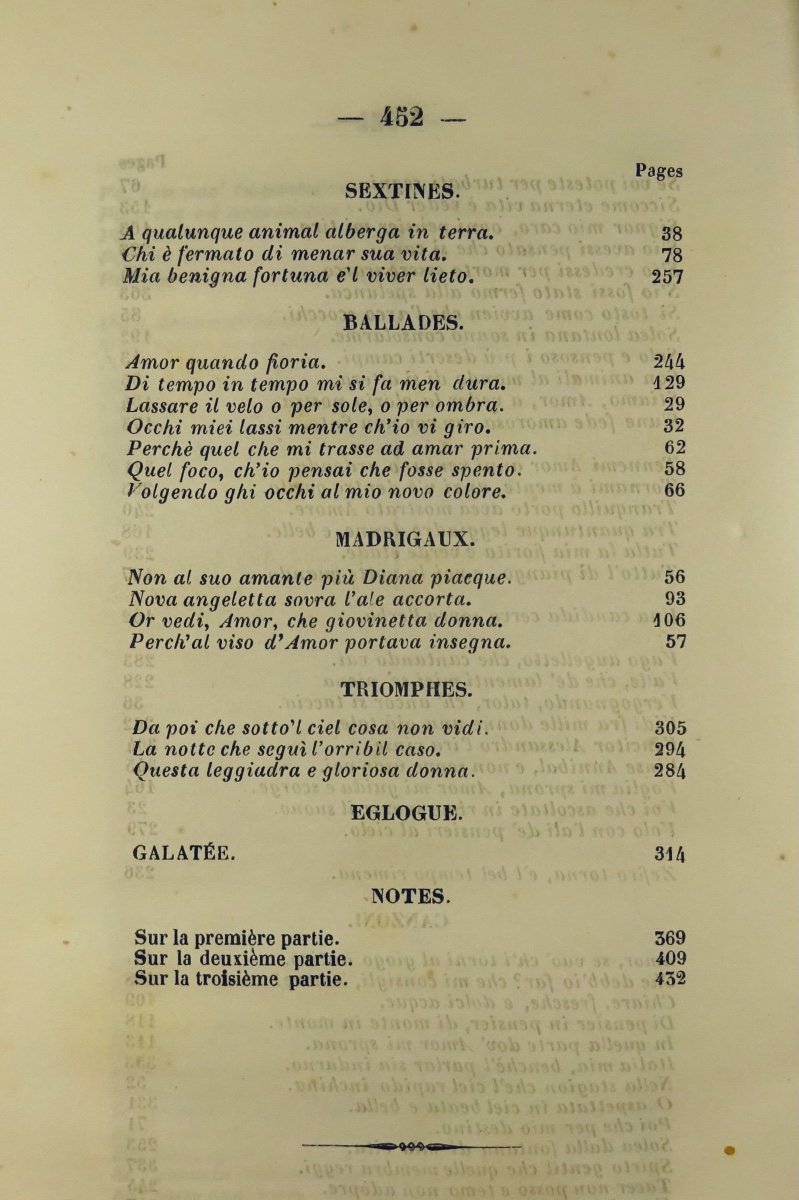 ESMÉNARD DU MAZET (Camille) - Poésies de Pétrarque. 1848, relié d'époque.-photo-3