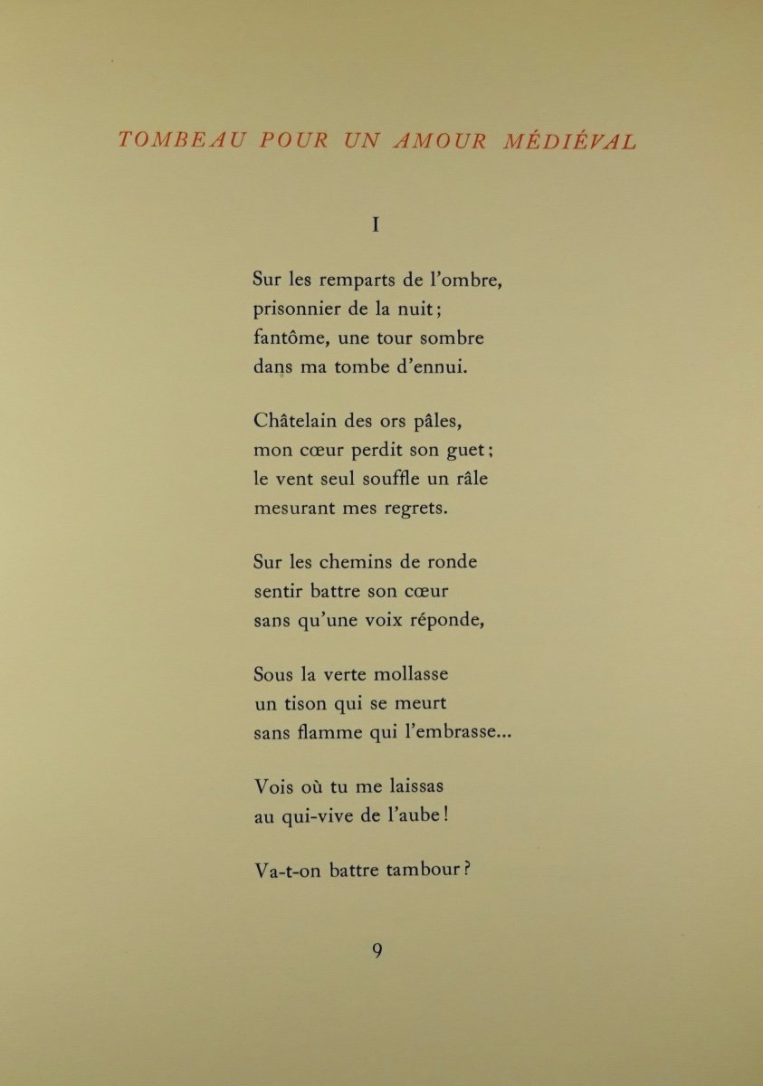 GABEREL - Tombeau pour un amour médiéval.  Aux Portes de France, 1944, édition originale.-photo-8