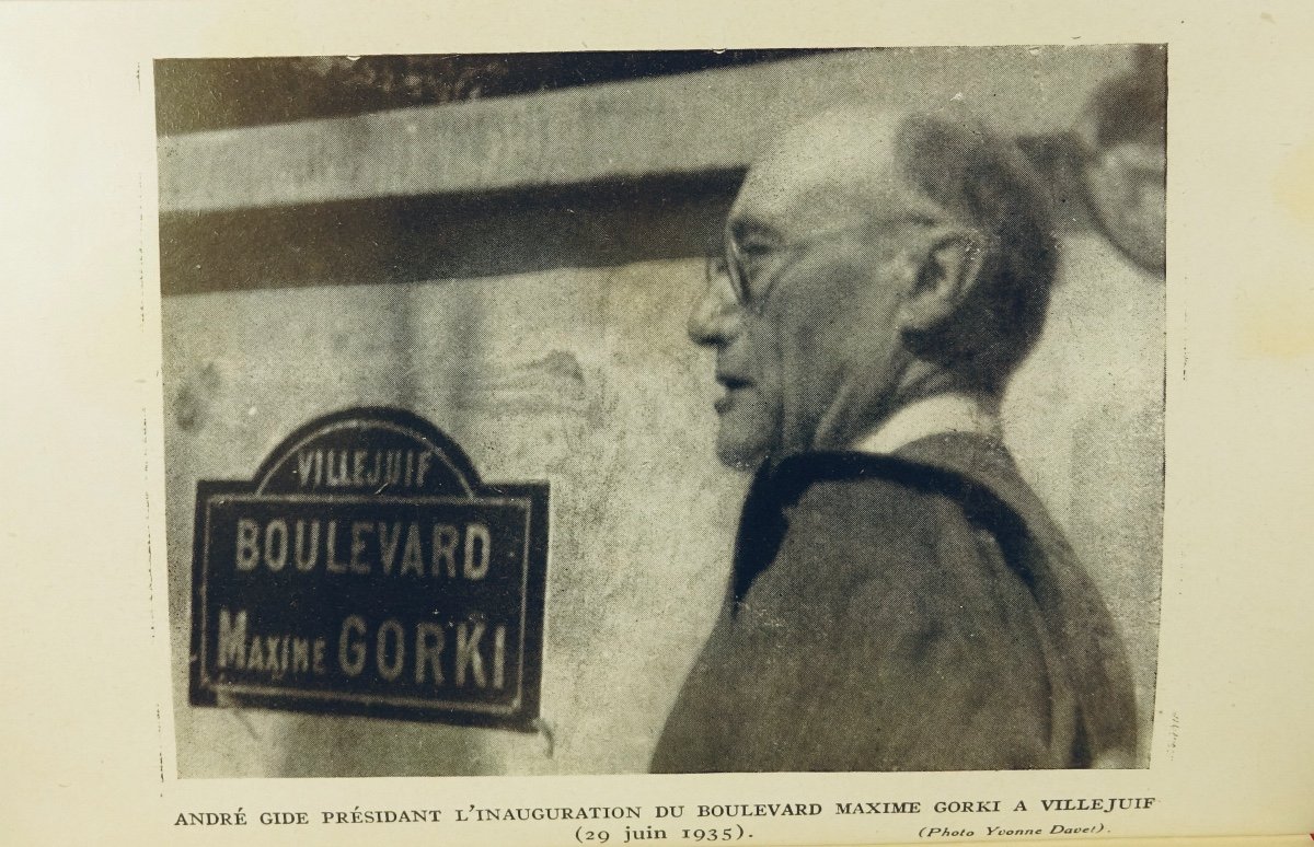 GIDE (André) - Littérature engagée. Gallimard, 1950, cartonnage Paul BONET.-photo-4