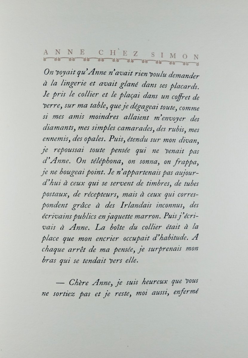 GIRAUDOUX (Jean) - Anne chez Simon. Éditions Émile-Paul Frères, 1926, illustré par DARAGNÈS.-photo-7