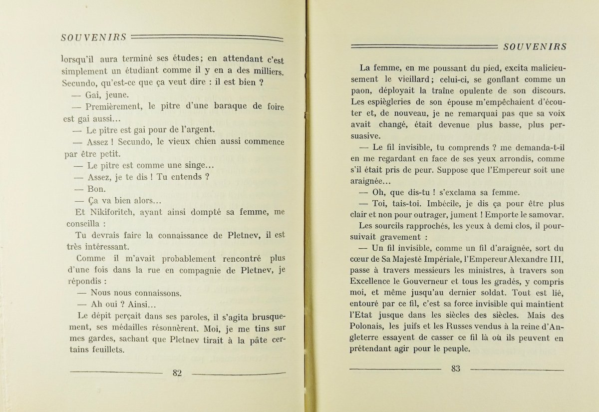 GORKI (Maxime) - Souvenirs de ma vie littéraire. Éditions du Sagittaire, Simon Kra, 1923.-photo-3