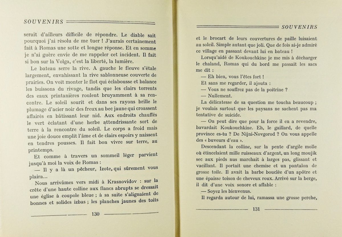 Gorki (maxime) - Memories Of My Literary Life. Editions Du Sagittaire, Simon Kra, 1923.-photo-7