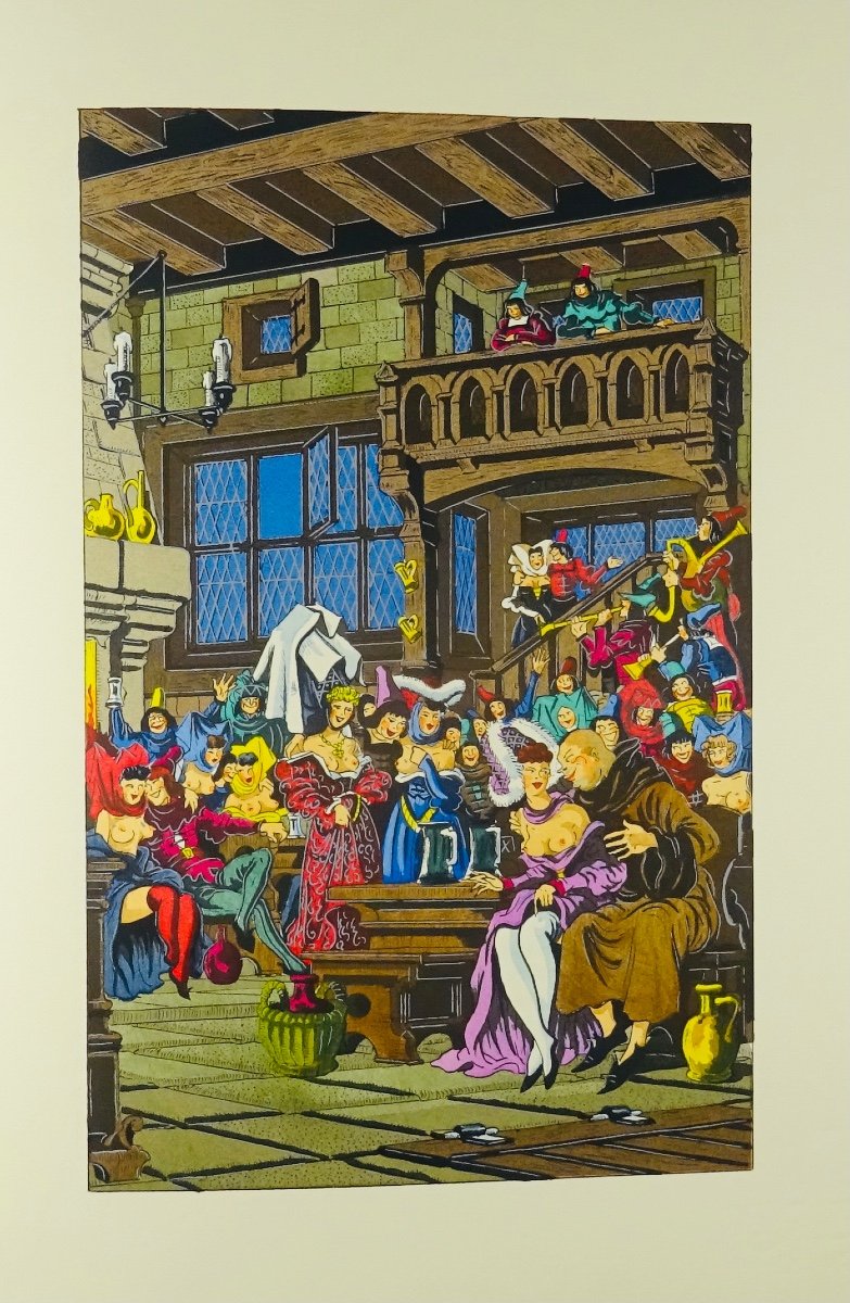 Navarre (marguerite De) - The Heptameron. Editions Du Naniyan, 1970, Illustrated By Jean Gradassi.