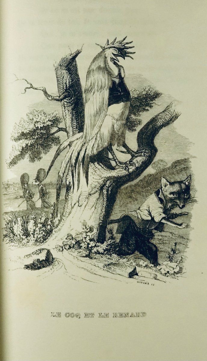  LA FONTAINE (Jean de) - Fables. Furne et Cie, 1839, illustré par Jean-Jacques GRANDVILLE.-photo-7