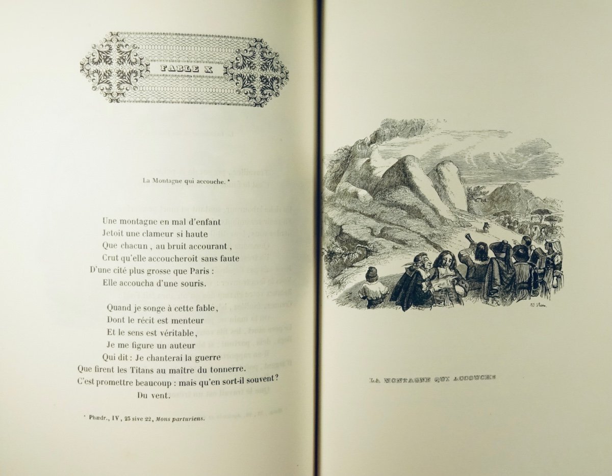  LA FONTAINE (Jean de) - Fables. Furne et Cie, 1839, illustré par Jean-Jacques GRANDVILLE.-photo-8