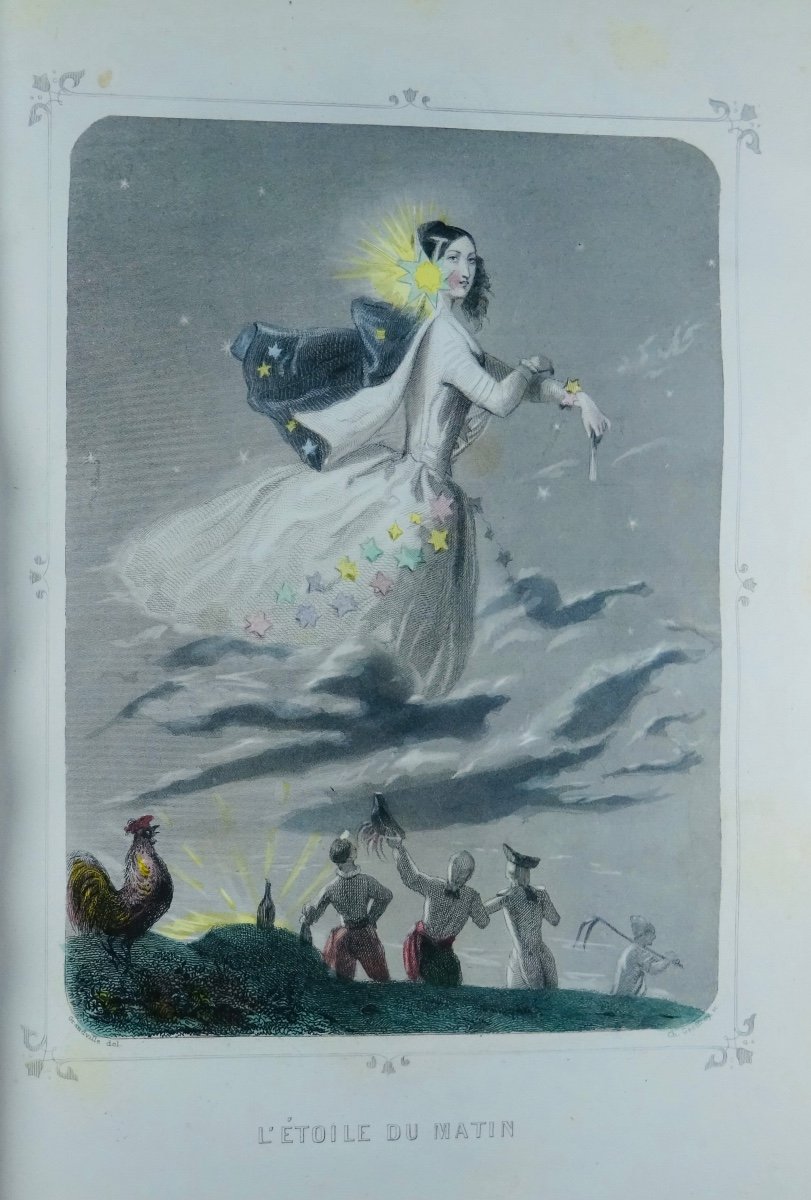 GRANDVILLE, MÉRY ET FOELIX - Les étoiles dernière féérieet Astronomie des dames. 1840.-photo-2
