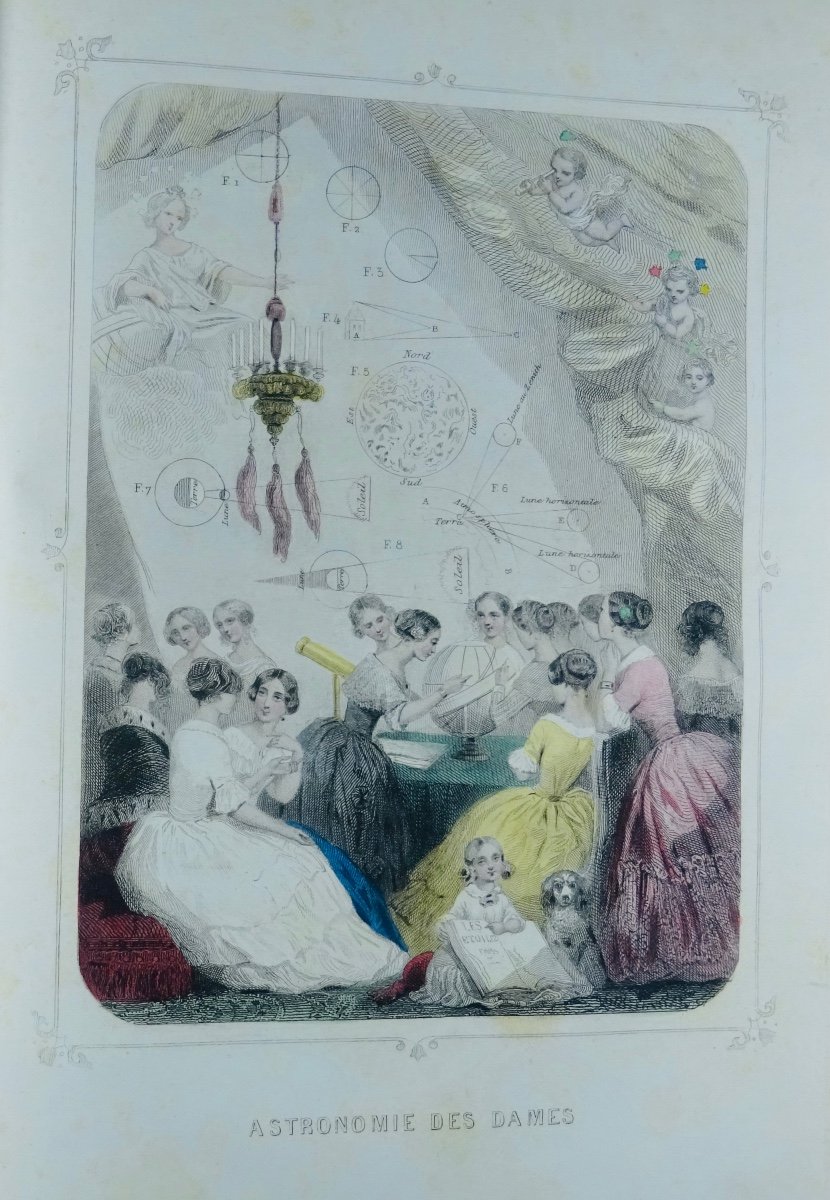 GRANDVILLE, MÉRY ET FOELIX - Les étoiles dernière féérieet Astronomie des dames. 1840.-photo-3