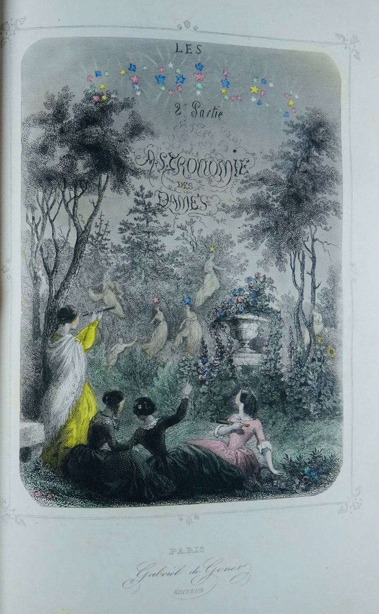 GRANDVILLE, MÉRY ET FOELIX - Les étoiles dernière féérieet Astronomie des dames. 1840.-photo-4