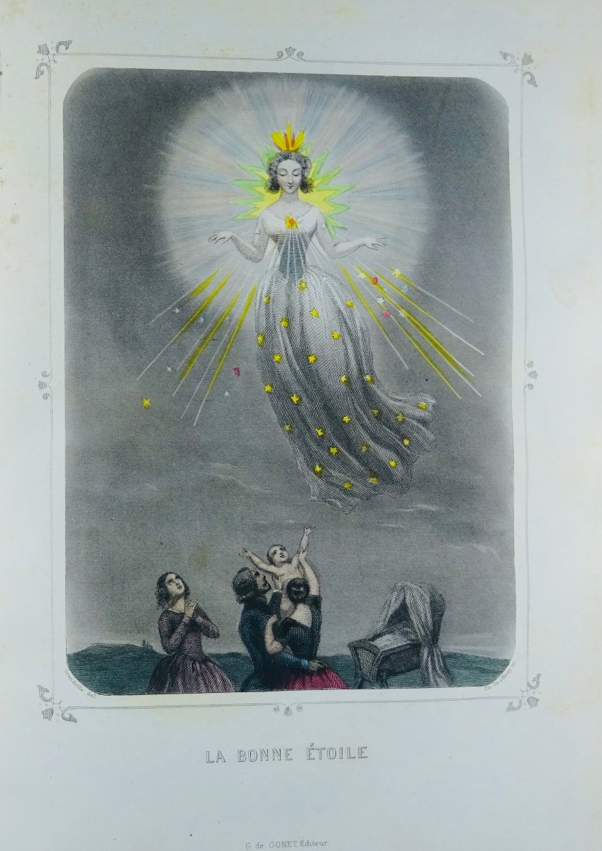 GRANDVILLE, MÉRY ET FOELIX - Les étoiles dernière féérieet Astronomie des dames. 1840.-photo-5
