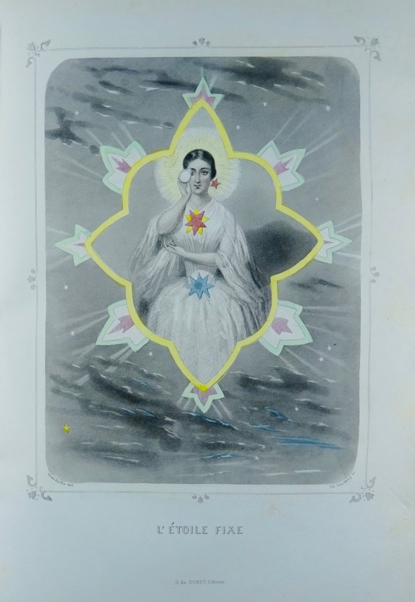 GRANDVILLE, MÉRY ET FOELIX - Les étoiles dernière féérieet Astronomie des dames. 1840.-photo-6