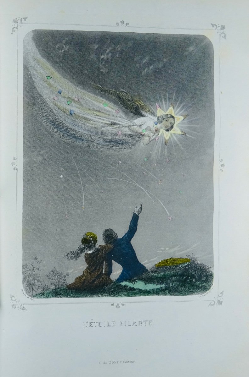 GRANDVILLE, MÉRY ET FOELIX - Les étoiles dernière féérieet Astronomie des dames. 1840.-photo-7