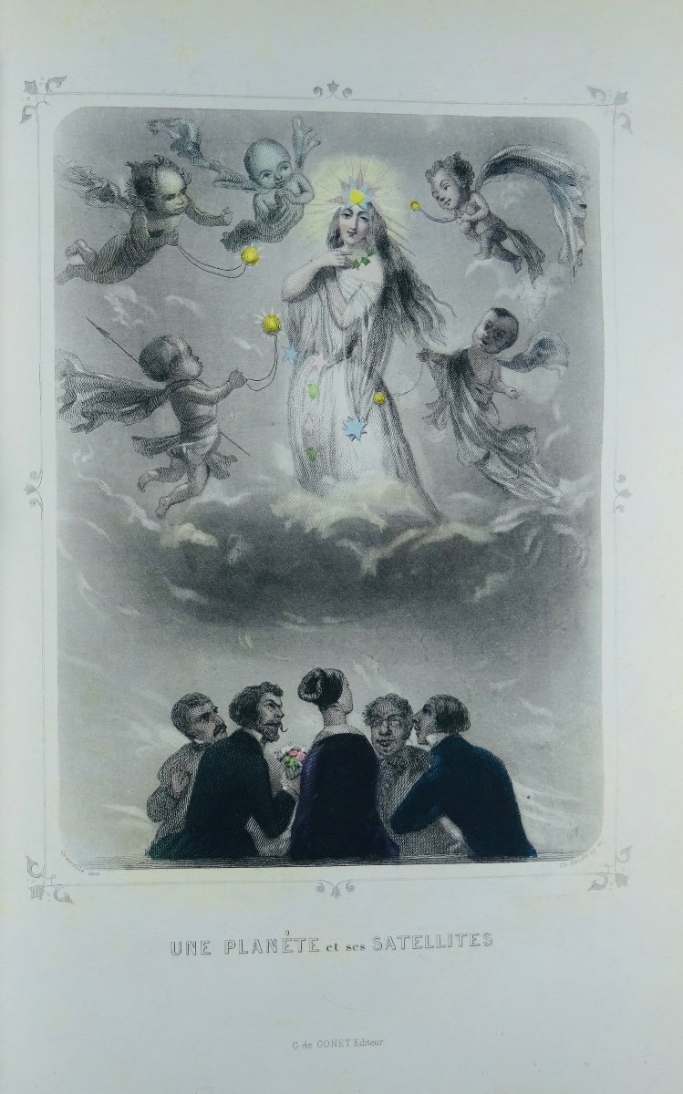 GRANDVILLE, MÉRY ET FOELIX - Les étoiles dernière féérieet Astronomie des dames. 1840.-photo-8