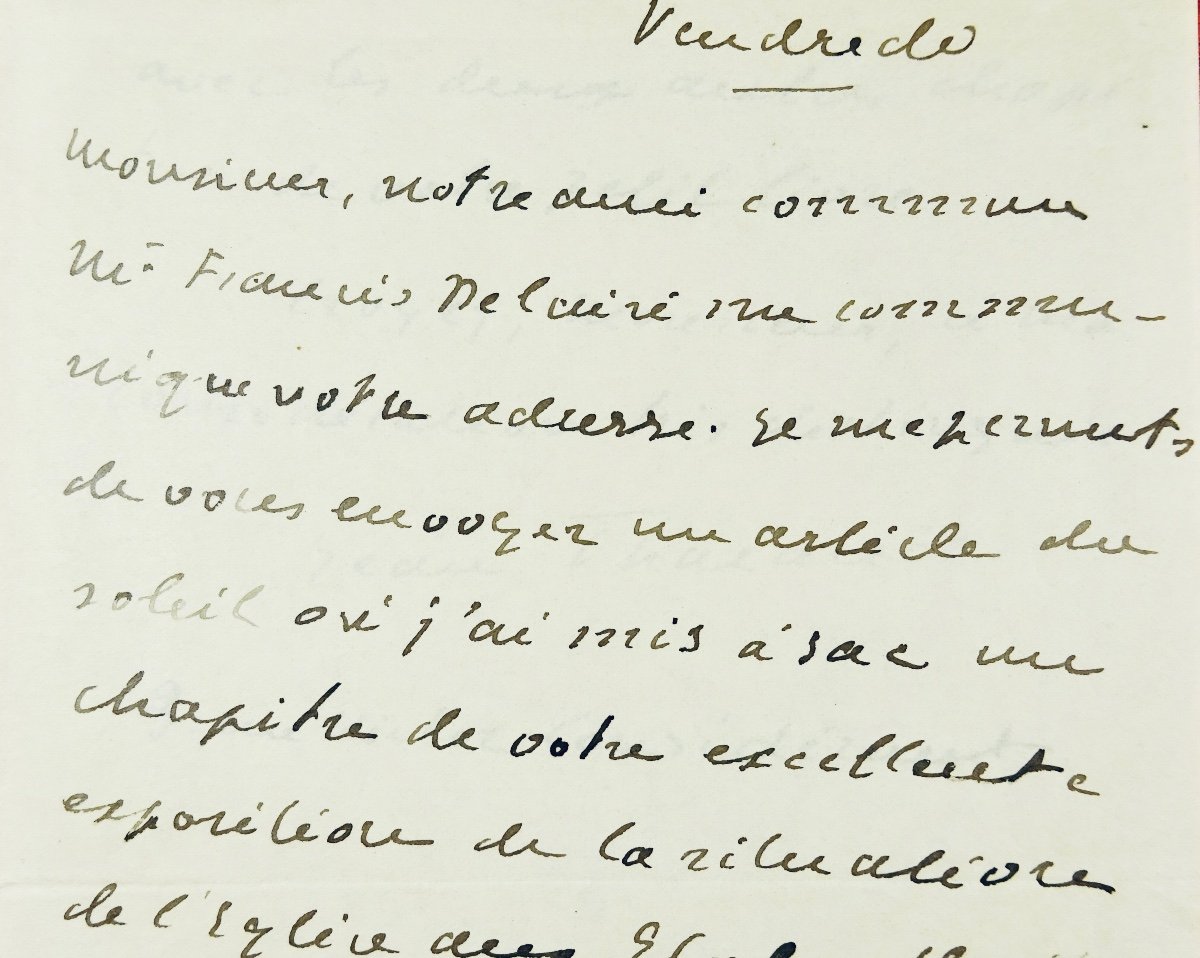 THARAUD (Jean) - Trois lettres de l'écrivain Jean Tharaud, manuscrites, vers 1920.-photo-3