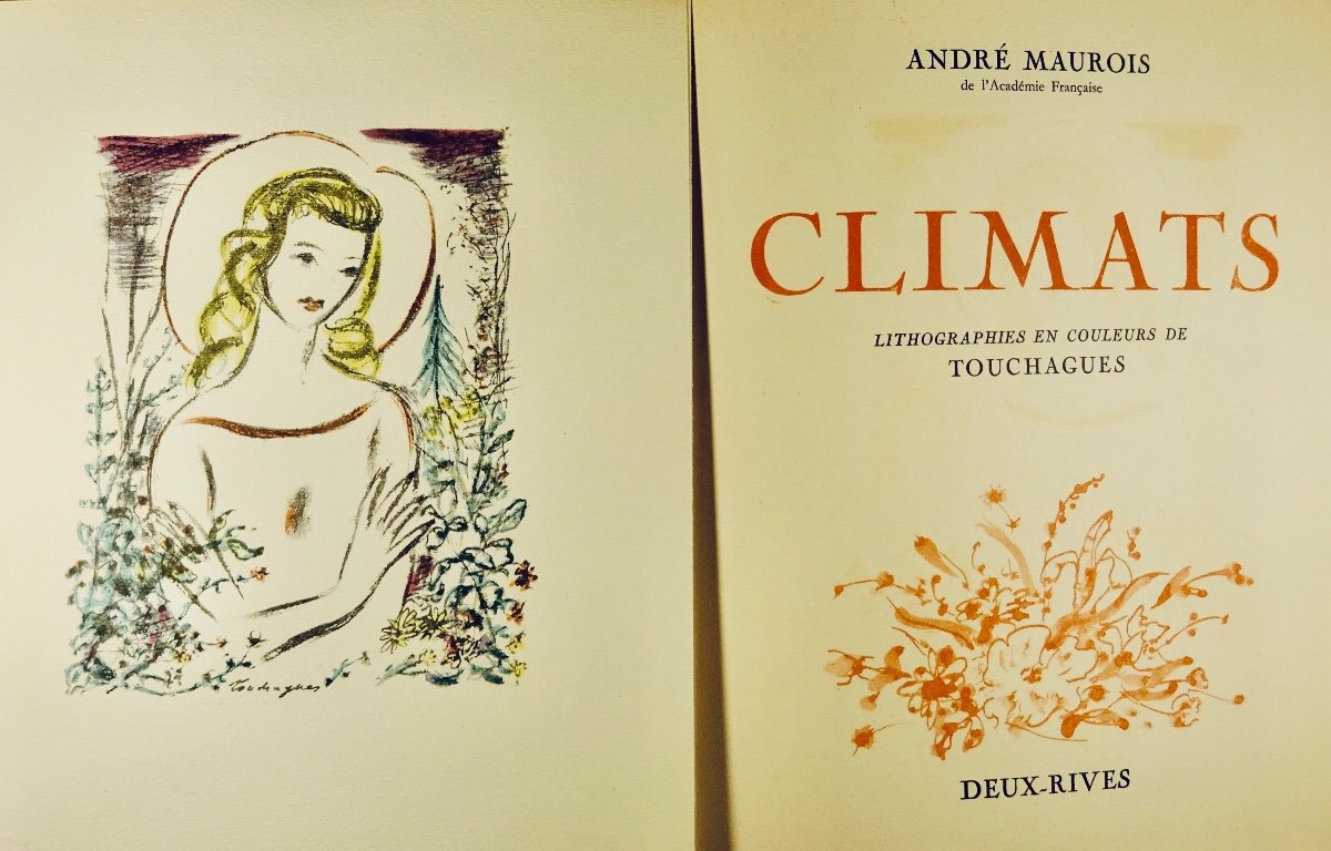 MAUROIS (André) - Climats.  Deux-Rives, 1949, illustré par TOUCHAGUES.-photo-3