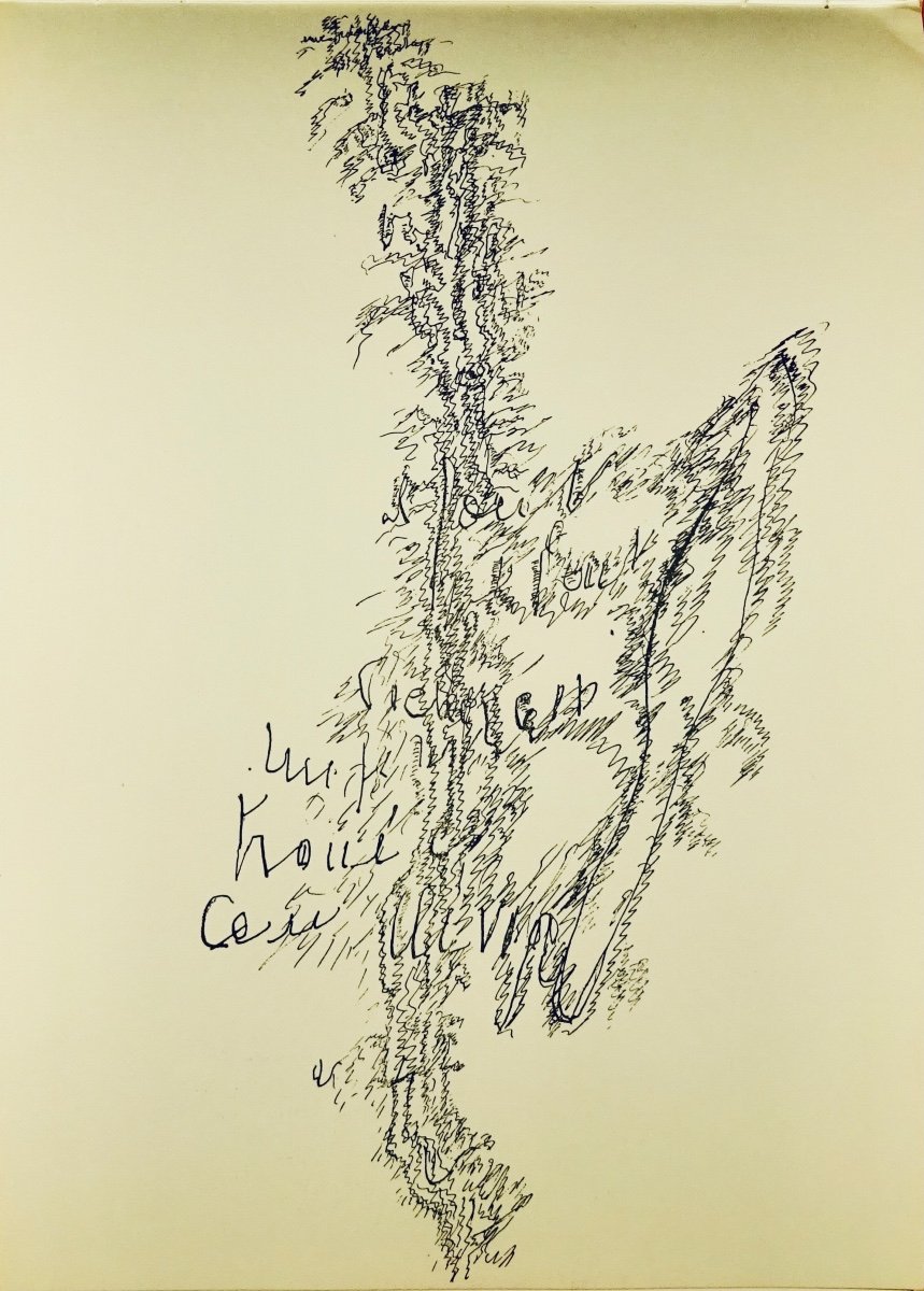 Michaux (henri) - Peace In Brokenness. Flinker, 1959, Illustrated By The Author.-photo-3