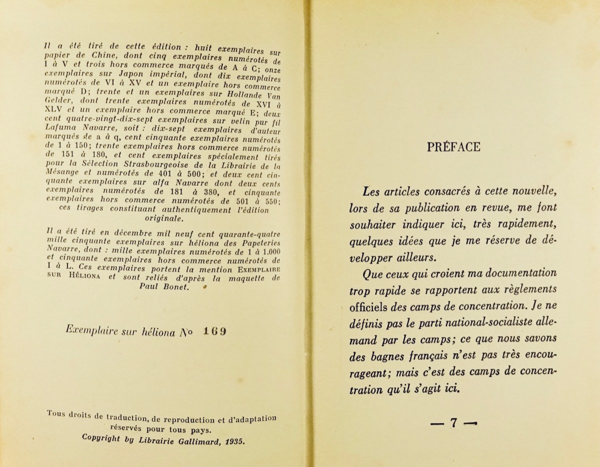 Malraux (andré) - The Time Of Contempt. Paris, éditions Gallimard, 1944, Cardboard Paul Bonnet.-photo-1