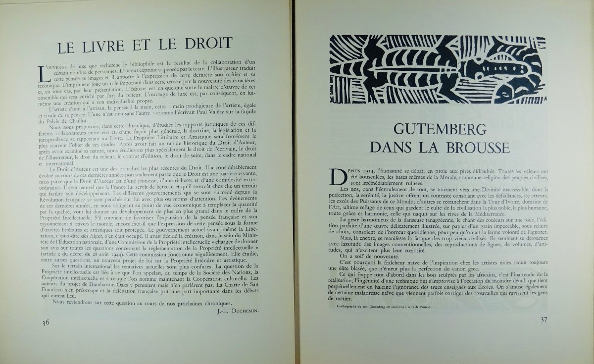 SOUS LA DIRECTION DE PAUL MASSONET - Le livre et ses amis. 1945-1947.-photo-6
