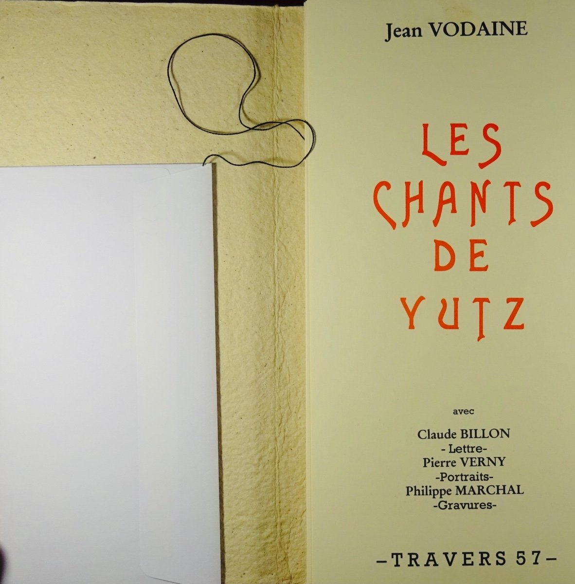 Vodaine (jean) - The Songs Of Yutz. Fougerolles, Revue Travers, 2008.-photo-3